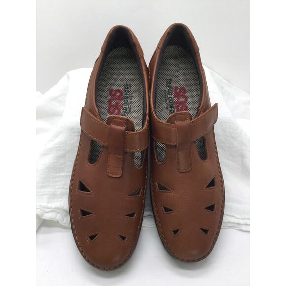 SAS Roamer Chestnut Brown Slip On Loafer Womens 7N Comfort Shoes New - Picture 3 of 11